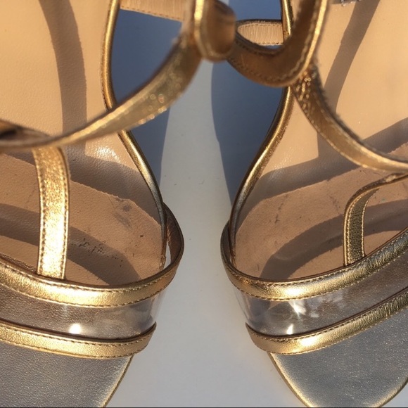 Diane Von Furstenberg Viola Metallic TStrap Sandal - Picture 5 of 8